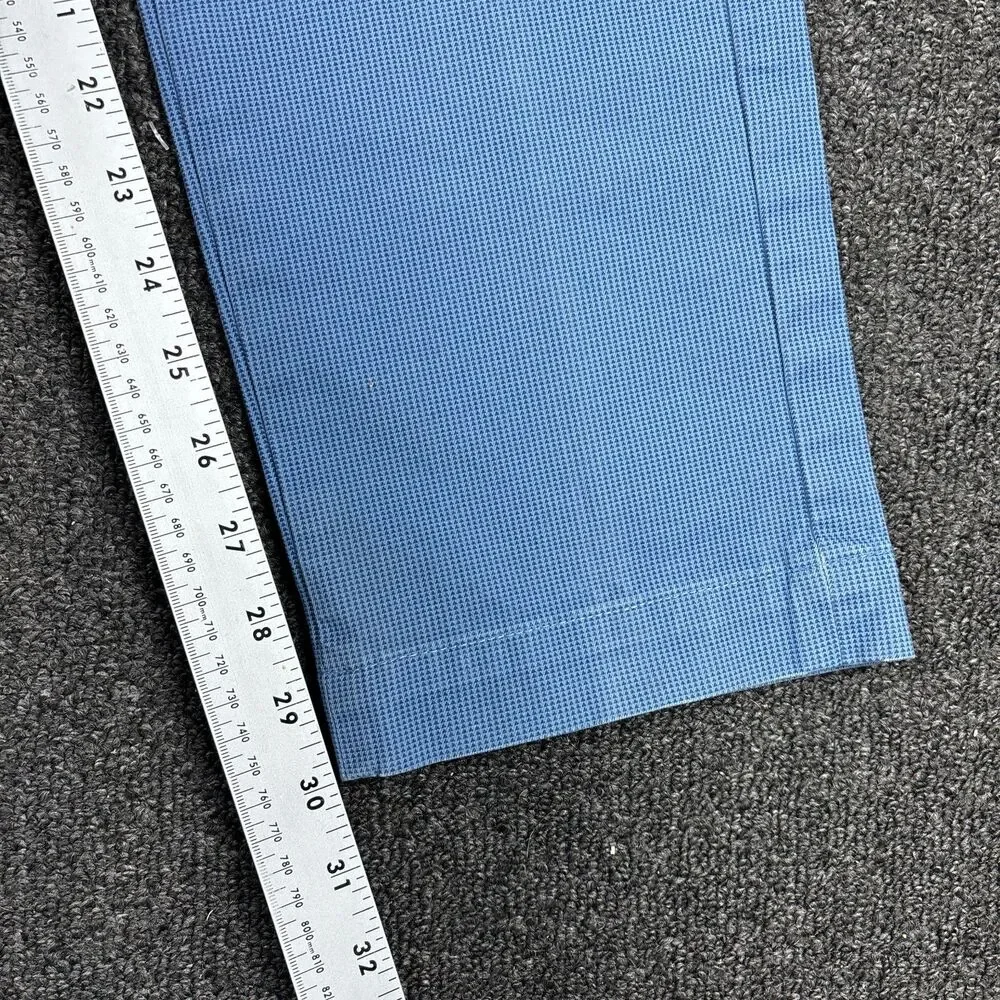 Banana Republic Mens Fulton Skinny Fit Chino Blue Stretch Pants Size 33x32